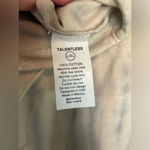 Talentless New  WOMENS CINCH CROP CREW white and gray tie dye L/XL top Photo 6