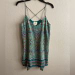 Maeve Anthropologie Meret Green Paisley Silk Tunic Top 6 Photo 4