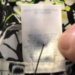 Oscar de la Renta  Black and Green Floral Midi Dress Photo 8