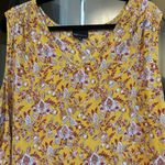 Jones New York Floral Tank Top Smocked Sleeveless Casual Blouse XL Photo 2