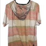 Buffalo David Bitton Buffalo David Britton striped short sleeve hoodie shirt size large Photo 1