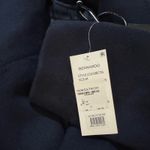 Bernardo Belted Wool Blend Longline Coat - Deep Navy Size M Photo 9