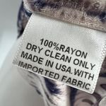 Braeve Boho Style Rayon Top Ruffle Sleeves Square Neck Purple Beige Size Medium Photo 8