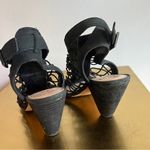 Vince Camuto Black Cage Heeled Edgy Sandals Size 9 Photo 4