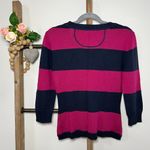 Aeropostale  NWT Purple Blue Striped 3/4 Sleeve Cardigan Size Medium Photo 2