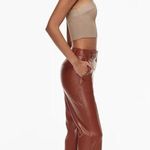 Aritzia Babaton Sculpt Beige Ribbed Knit Criss Cross Sleeveless Crop Tank Top XS Photo 2