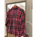 Crown & Ivy  Plaid Flannel Women's Red Pink Size Small Photo 4