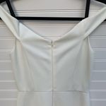 ABS Allen Schwartz ABS collection white cold shoulder slit midi‎ dress Photo 12