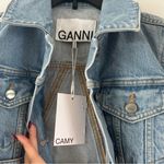 Ganni Light Blue Denim Jacket NWT Photo 4