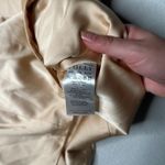 Oh Polly NWT  Tan Ocean Shinmer Satin Rhinestone Cut Out Mini Dress Photo 7