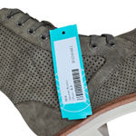 MIA  Womens Olive Green Perforated‎ Lace Up Ankle Boots Lug Heel Side Zip 6.5 NEW Photo 10