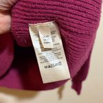 Free People Softly Structured Knit Tunic Turtleneck Sweater Oversized Berry XS Photo 7