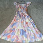 Gap MIDI Dress Flutter Sleeves Large Photo 0