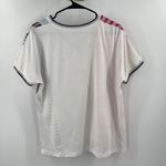 VILAGALLO Top Size Small Stripes Linen Blend Short Sleeve Multi Color V Photo 1