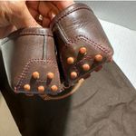 Tod's  Women Gommino Brown pink Leather driving Loafers Size 36.5 w dustbag Photo 8