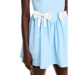 NWT Ciao Lucia Neroni Dress Ice Blue Silk Faille Mini Dress Bell Skirt Sz S $365 Photo 4