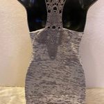 American Dream Grey Crochet Stitched Accent Tank Top Size Small Photo 14