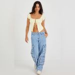 Garage NWT  puff Sleeve Top‎ - Size XL Photo 2