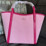 Kate Spade Authentic  Leather/canvas zip tote Photo 0