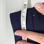 ZARA  Navy Blue High Waisted Pleated Dressy Shorts Womens XL Preppy Chino Classic Photo 5