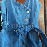 H&M  Denim Snap Asymmetrical Crossover Dress w/Belt Photo 1