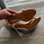 Peace + Love Rose Gold Rhinestone Strappy Heels Sz 8 Photo 6