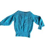 Anthropologie Sleeping On Snow Wool Blend Cableknit Puffy Sleeve Oversized Sweater Photo 4