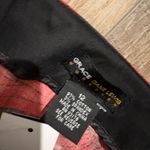 Chic Black Skirt with Red Floral Design Size 12 Photo 2