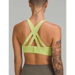 Lululemon  Energy Bra High Support Size 34C Wasabi Green Workout Gym Athletic Photo 2