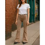 Rolla’s Eastcoast Flare Jeans Women’s 27 High Rise Corduroy Beige Photo 2