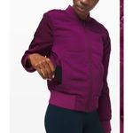 Lululemon Women's Non-Stop Bomber Reversible Jacket Purple Sz 4 Photo 3