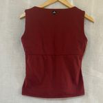 prAna Burgundy Sleeveless Tank Top with Knotted Straps Size M Photo 4