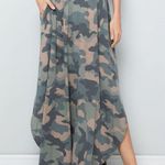 Camouflage Maxi Skirt Green Photo 0