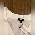 DKNY linen blend Sleeveless White shift long maxi midi dress dress nwt xxl Photo 6