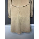 Truth by Republic Dress Womens Medium Tan Faux Leather Snap Front Belted Shacket Photo 6