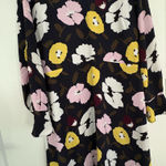 Ann Taylor  Elegant Black Dress with Floral Accents Photo 0