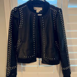 Saltwater Luxe  Leather Studded Jacket Photo 0