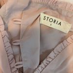 Storia  Mini Dress Baby Pink Size Small Tiered Sweet Photo 3