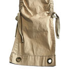 Nori Utility Pants Juniors Size 3 Khaki Beige Cargo Flared Straight Tastled Tan Photo 2