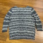Christopher & Banks  Striped Knit Sweater Womens Size Medium Crew‎ Neck Pullover Photo 2