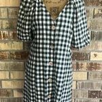 ZARA NWT  black and white checkerboard Size M dress Photo 1