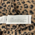 Abercrombie & Fitch Fleece Tan Pullover Leopard Quilted Womens S Cozy Snap Neck Photo 7