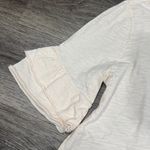 Dylan  Women's Light Pink Ruffle Sleeve Tee Medium Oversized Cotton Top Photo 3