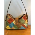 Fossil Vintage  Leather Patchwork Shoulder Bag With Key Photo 14