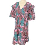 Simply Southern NEW Womens XL Ruffle Sleeve Flamingo Dress 100% Cotton Boho Chic Photo 1