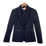 Veronica Beard Black Iconic Scuba Dickey Jacket Blazer Bi-Stretch Womens Size 00 Photo 0