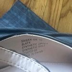 Tahari  Black Kitten Heel Mules with Silver Chain Detail – Size 10 Photo 3