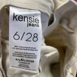 Kensie  Jeans The High Rise Short Women's Size 6/28 Beige Paper Bag Waist Pleated Photo 1