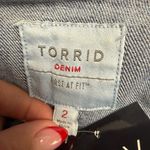 Torrid  Medium Wash Heart Denim Trucker Jacket - Size 18 (2) Photo 5