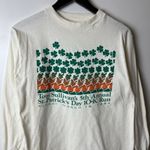 Urban Outfitters Tom Sullivan's St Patrick's Day T Shirt 1984 Vintage 80s Cream Small Solid Logo Photo 7